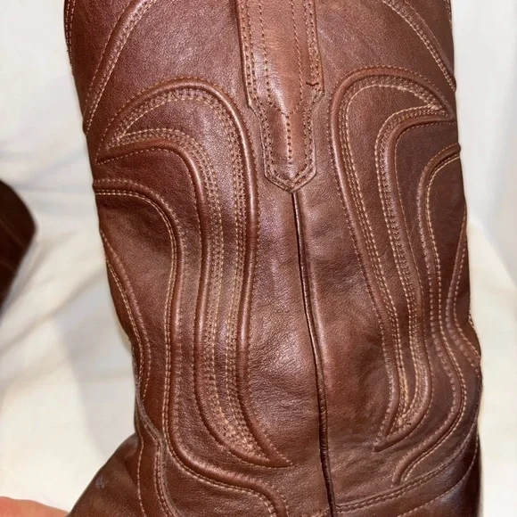 Tecovas "The Cartwright" Men's Cowboy Boots - Brown Leather Sz 9D - Picture 8 of 9